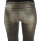Chic Gray Slim Fit Italian Denim