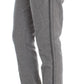 Chic Gray Casual Cotton Pants