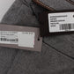 Chic Gray Casual Cotton Pants