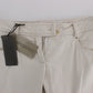 Chic Beige Slim Fit Denim