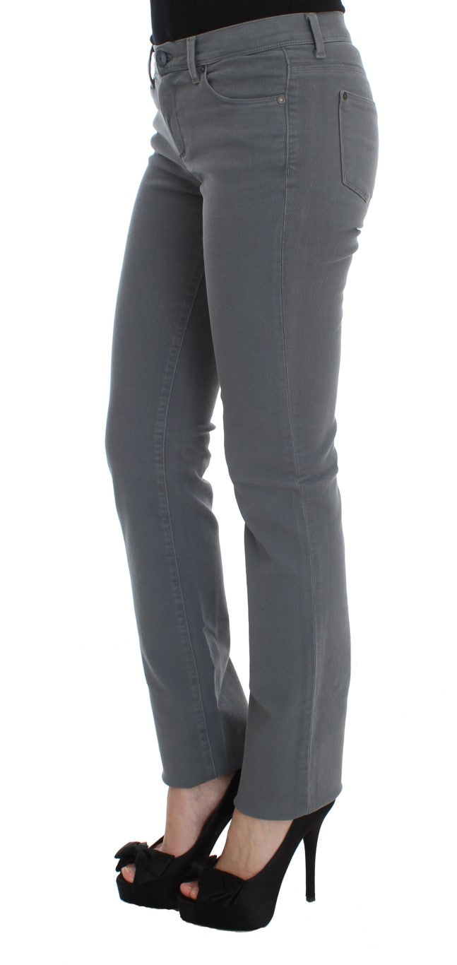 Chic Gray Slim Fit Denim Temptation