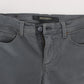 Chic Gray Slim Fit Denim Temptation