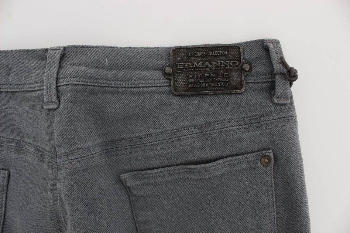 Chic Gray Slim Fit Denim Temptation