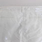 Chic White Nylon Cargo Pants by Italian Designer