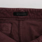 Chic Bordeaux Capri Cropped Cargo Pants
