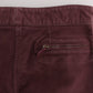 Chic Bordeaux Capri Cropped Cargo Pants