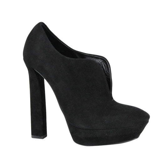 Black Suede Platform Boot Black