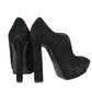 Black Suede Platform Boot Black