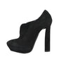 Black Suede Platform Boot Black