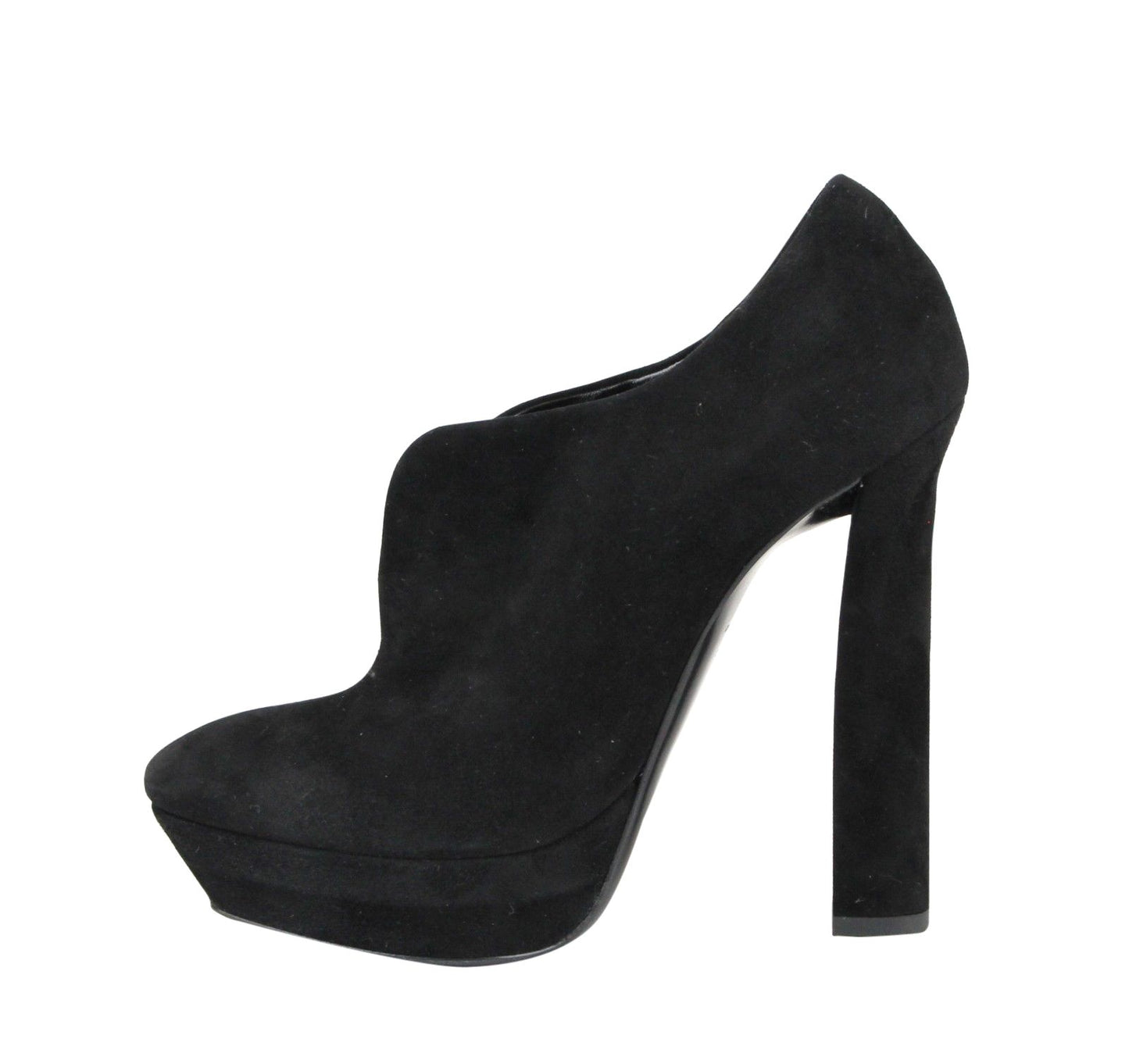 Black Suede Platform Boot Black