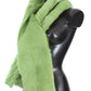 Elegant Green Fur Shoulder Wrap Scarf