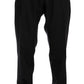 Elegant Straight Fit Blue Striped Trousers
