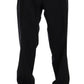 Elegant Striped Wool Dress Trousers