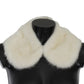 Elegant White Mink Fur Shoulder Wrap Scarf
