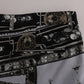 Multicolor Dragon Print Capri Pants