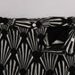 Elegant Black and White Slim Fit Trousers