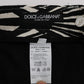 Elegant Black and White Slim Fit Trousers