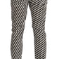 Elegant Slim Fit Striped Pants