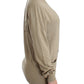 Beige Cardigan Wool Cashmere Sweater Knit