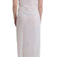 Elegant White Maxi Beachwear Dress