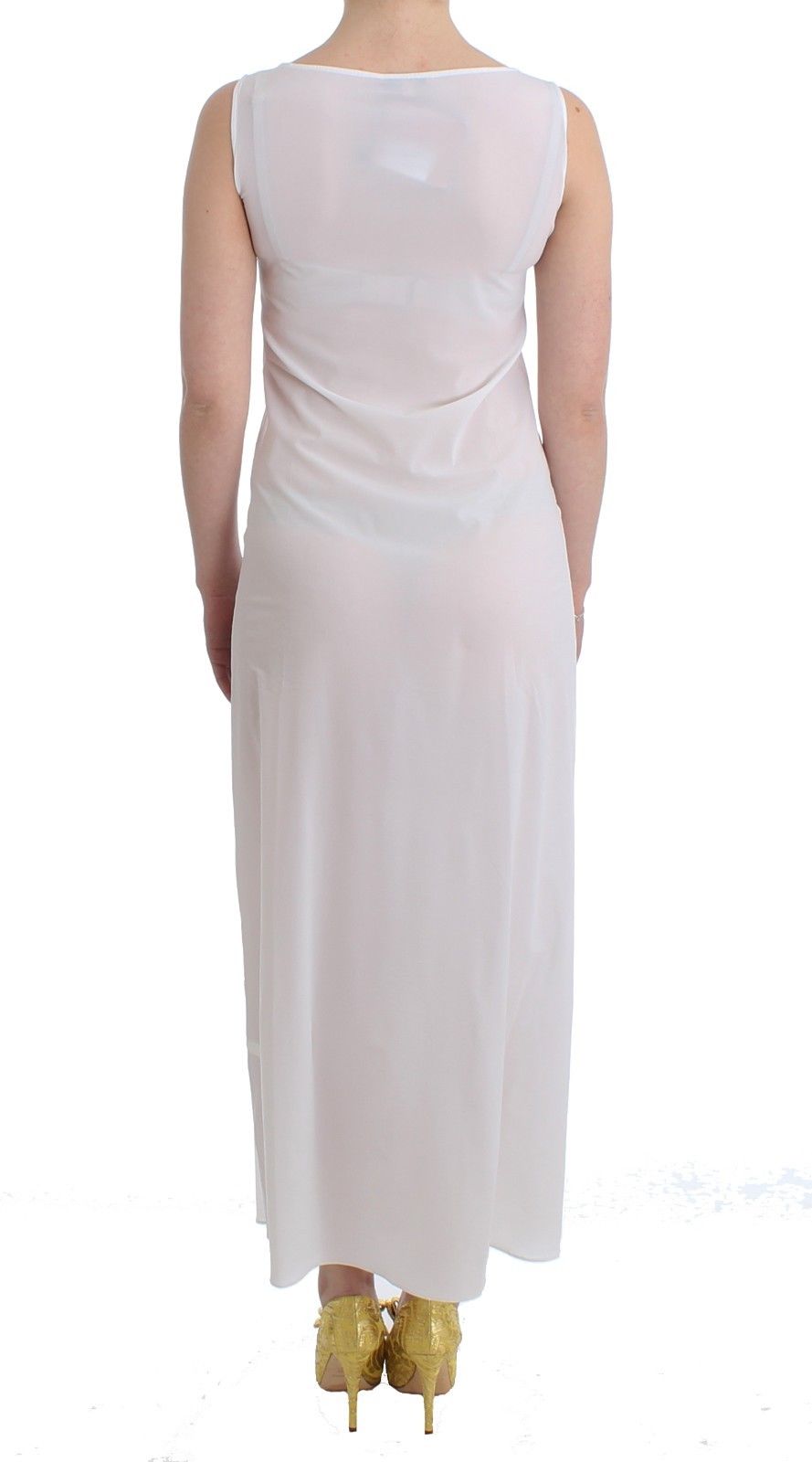 Elegant White Maxi Beachwear Dress