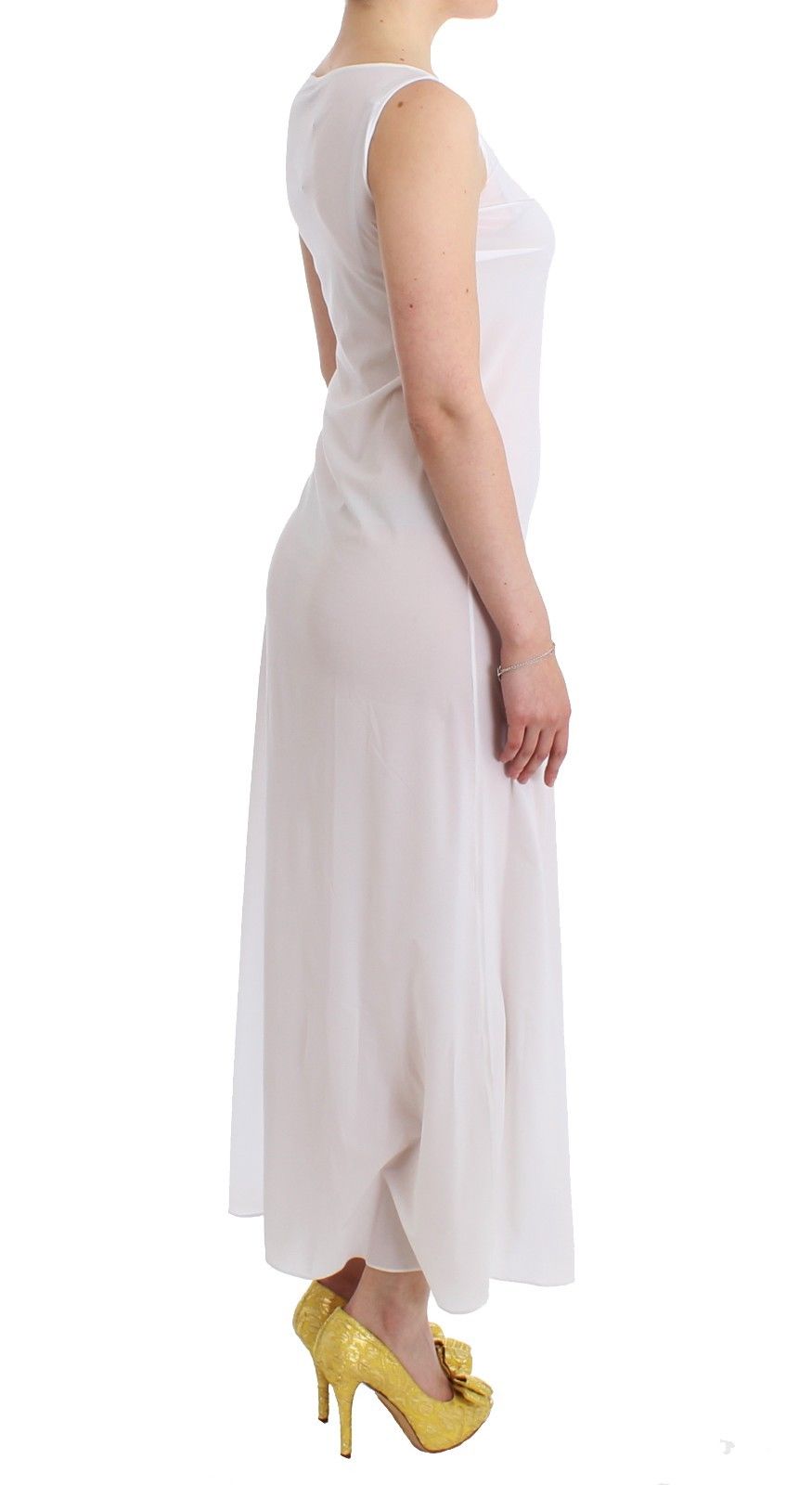 Elegant White Maxi Beachwear Dress