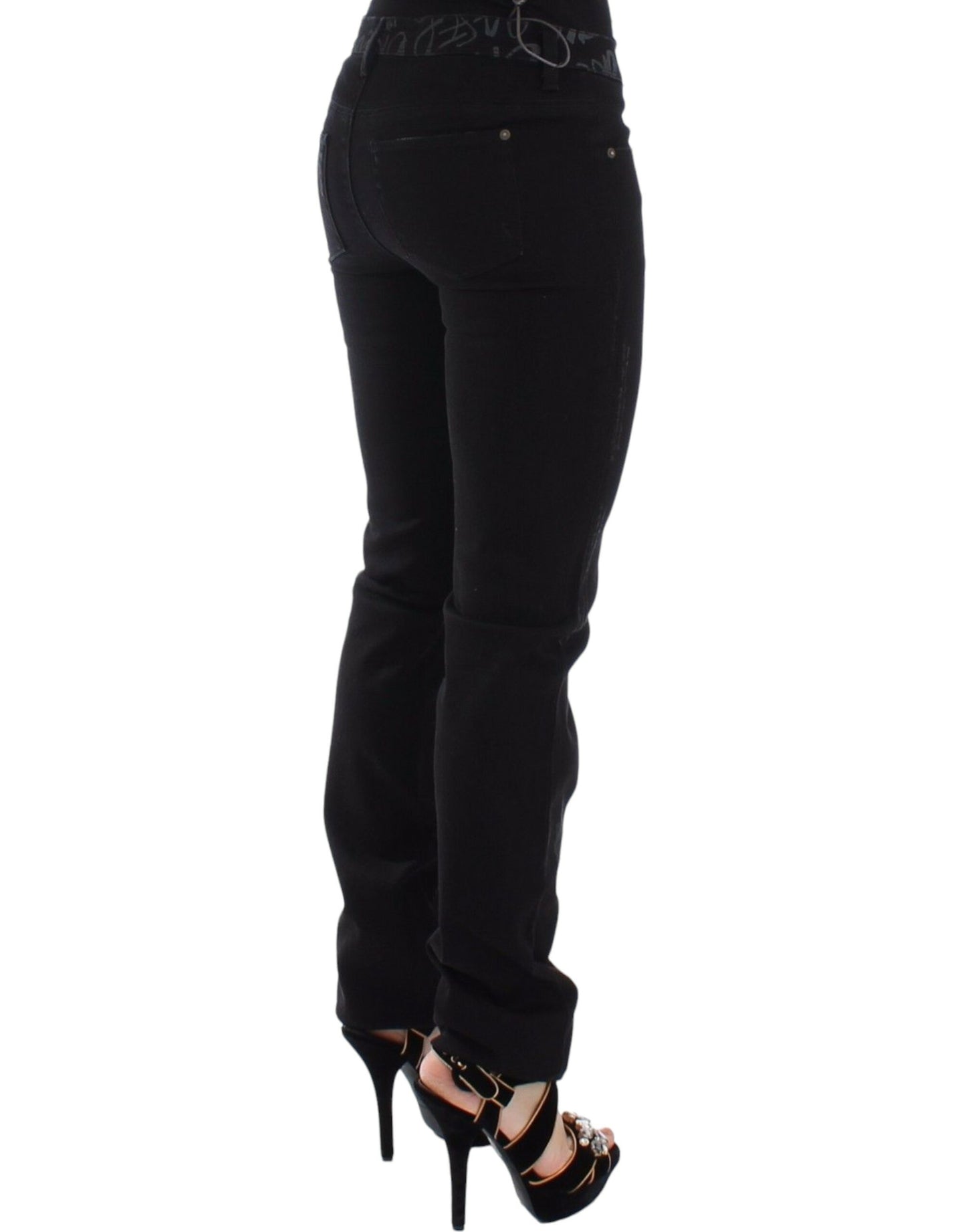 Black Slim Jeans Denim Pants Skinny Stretch