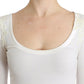 Lingerie White Top Blouse Jumper Lace Rayon
