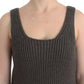 Gray Knit Top Knitted Sweater Merino Wool