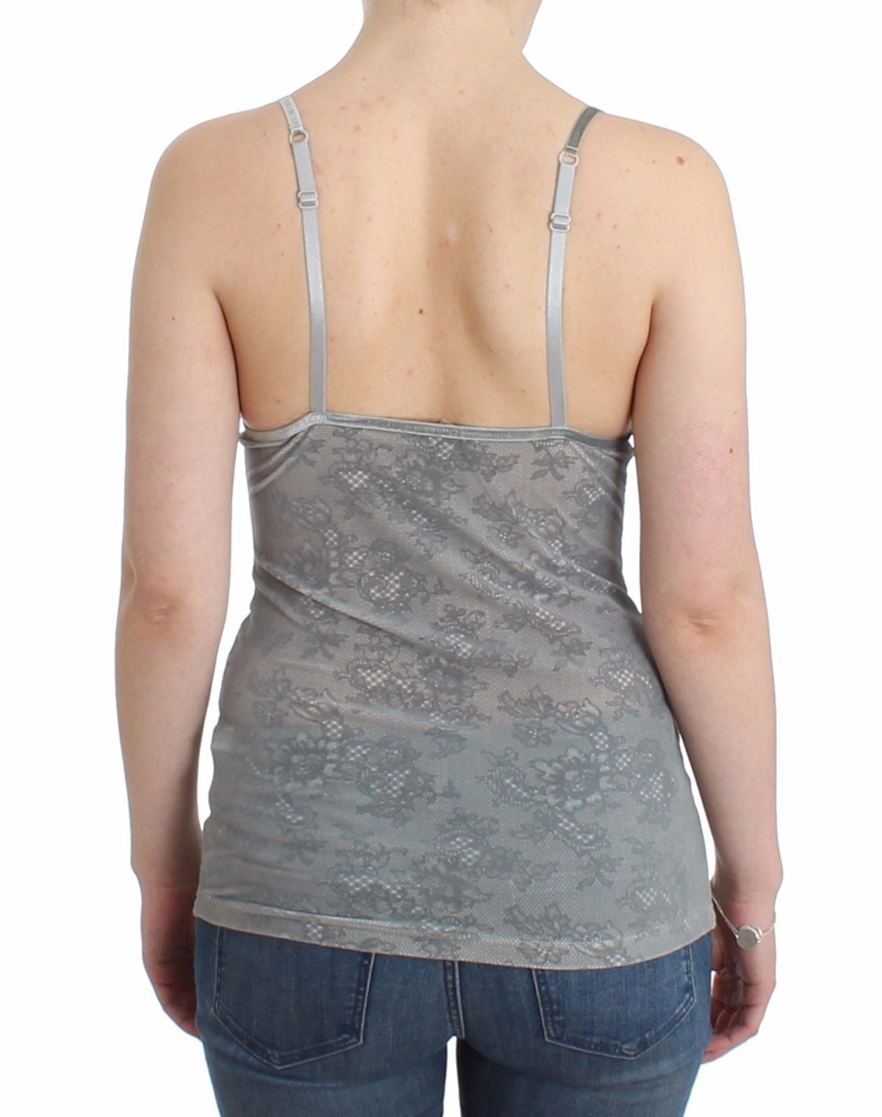 Elegant Gray Cami Top - Luxe Lingerie Piece