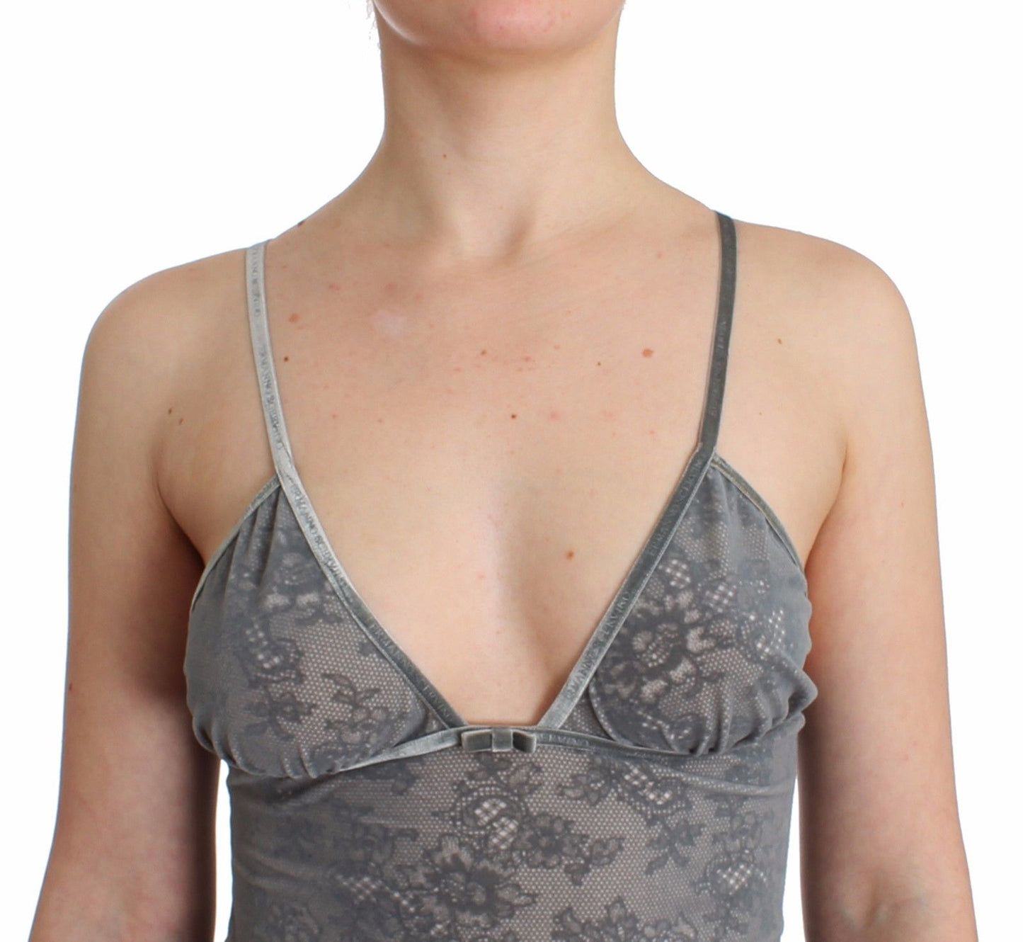 Elegant Gray Cami Top - Luxe Lingerie Piece