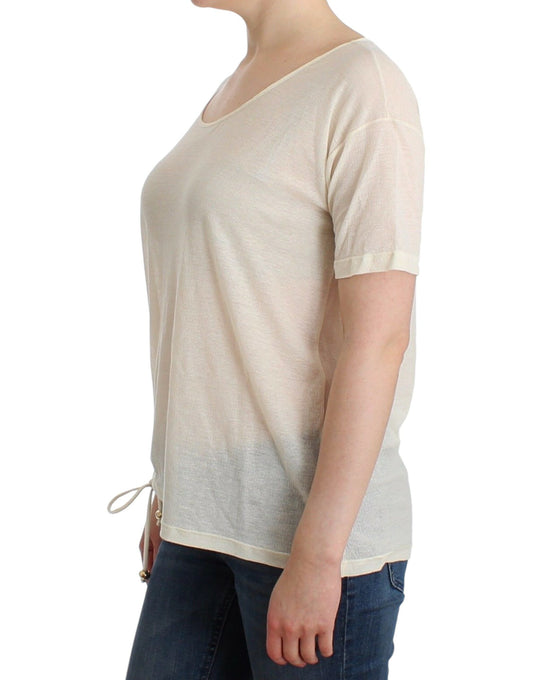 Beachwear White T-Shirt Top Blouse