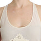 Beachwear White Tank Top Cami Blouse
