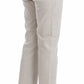 Elegantly Tailored Beige Slim Dress Pants