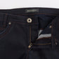 Chic Dark Blue Slim Jeans for Elegant Style