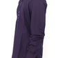 Elegant Purple Cotton Casual Shirt