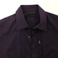 Elegant Purple Cotton Casual Shirt