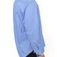 Dapper Blue Cotton Dress Shirt for Men