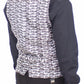 Elegant Gray Wool Stretch Dress Vest