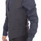 Elegant Black Wool Silk Dress Vest