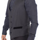 Elegant Black Wool Dress Vest