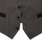 Elegant Black Wool Dress Vest