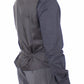 Elegant Gray Wool Blend Dress Vest