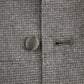 Elegant Gray Silk-Wool Blend Dress Vest