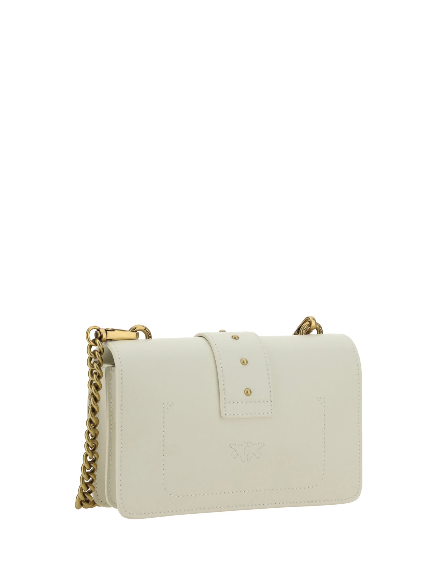 Elegant White Mini Calfskin Shoulder Bag