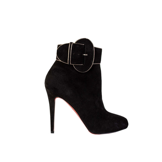 Elegant Suede Ankle Boots with Stiletto Heel