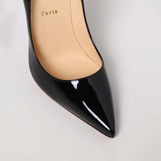 Exquisite Black Leather Pumps - Elevate Your Elegance