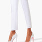 Sophisticated White Leather Pumps with Iconic Red Sole