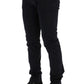 Blue Cotton Stretch Chinos Pants