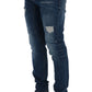 Blue Wash Torn Dundee Slim Fit Jeans